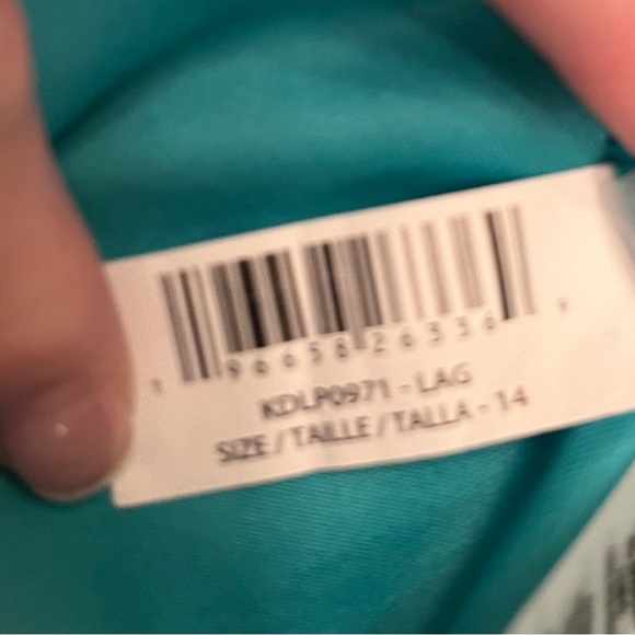 Kensie Teal Colored Mid-Calf Dress, Size 14 - Picture 2 of 5